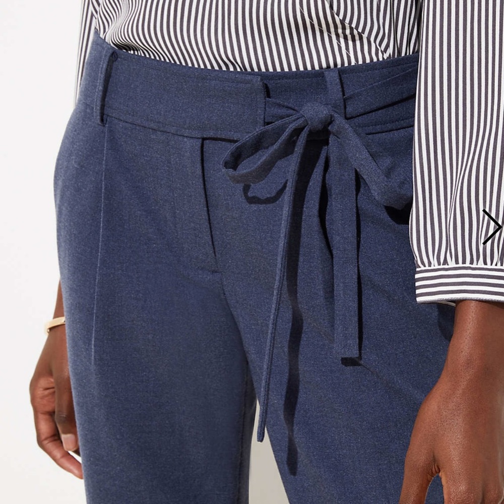 NWT 8 TALL Slim Tie Waist Pants in Marisa Fit - Picture 2 of 4